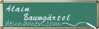 Alain Baumgärtel Visitenkarte